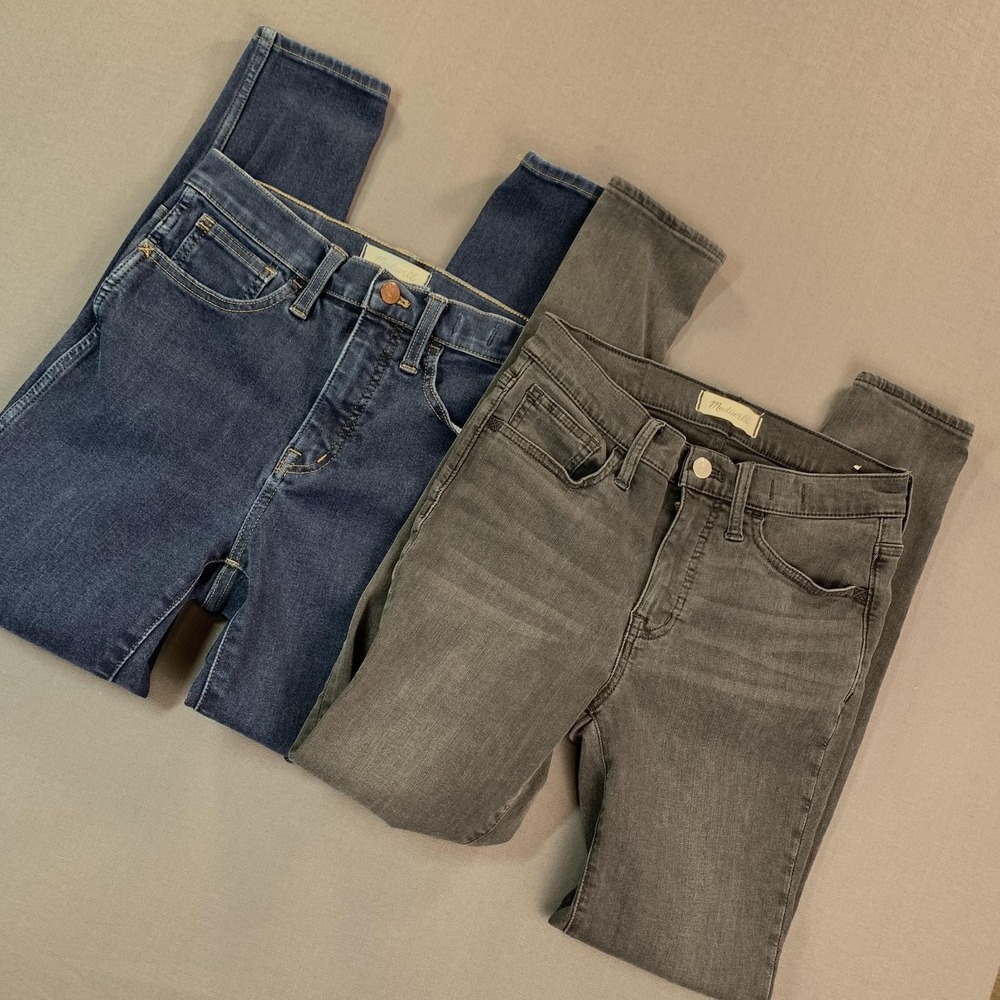 Madewell Jeans Lot 2‎ Womens 26T Tall Roadtripper High Rise Jegging Denim 26x27